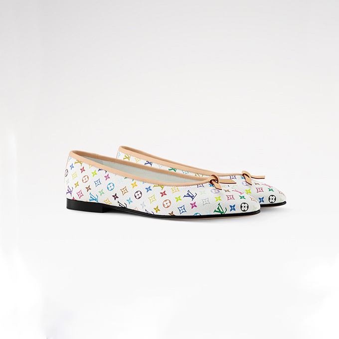 lv louis vuitton x takashi murakami darling ballerina flat